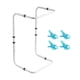 thumbnail image 2 of Elevador de mantas ajustable,Elevador de mantas ajustable para pies de aleación de aluminio,Soporte de barra elevadora de mantas Soporte de barra elevadora de mantas,Soporte para mantas de, 2 of 8