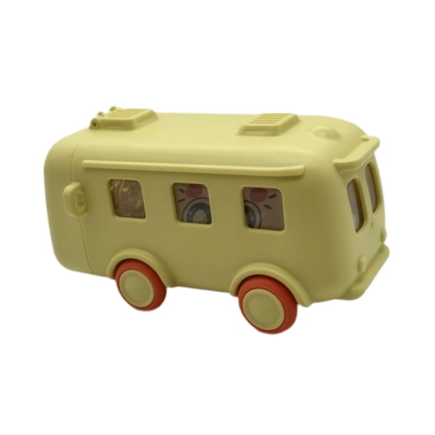 Botella de agua para autobús para niños con , bonita botella de agua de 500 ml con correa para el hombro, botella para beber al aire libre para Amarillo