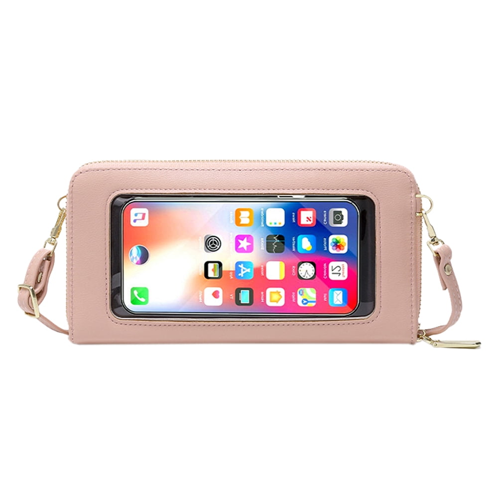 Crossbody bag with clear phone pocket hotsell