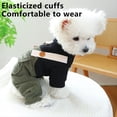 thumbnail image 4 of Abrigo de algodón para mascotas, cálido, de invierno, con dos pantalones traseros falsos, de peluche, para perros pequeños, ropa acolchada de invierno para perros y gatos, talla S Akmoler, 4 of 6