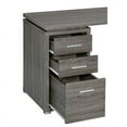 thumbnail image 3 of Pemberly Row L Shape Writing Desk in Weathered Gray and Silver, 3 of 5
