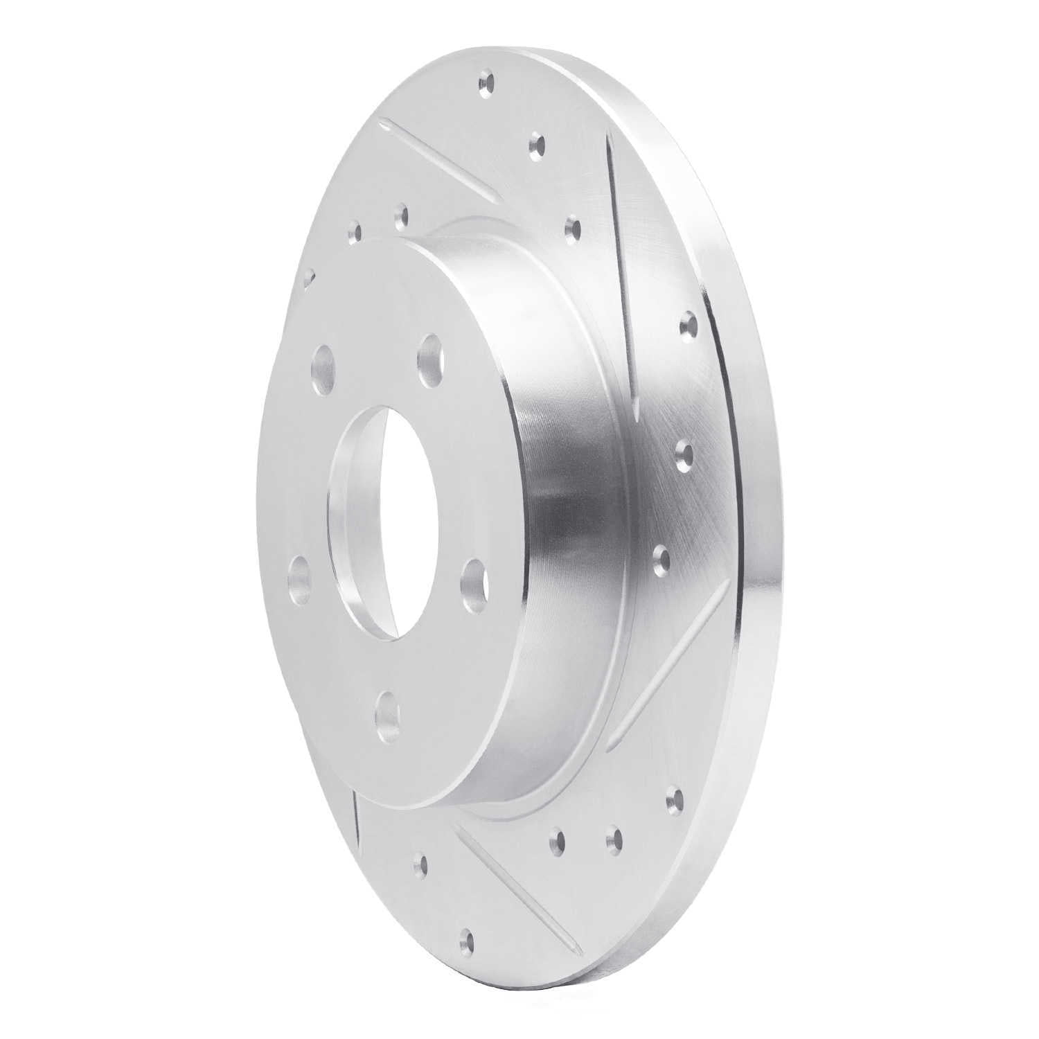 Dynamic Friction Company 631-53004R DFC Brake Rotor - Drilled And Slotted - Silver