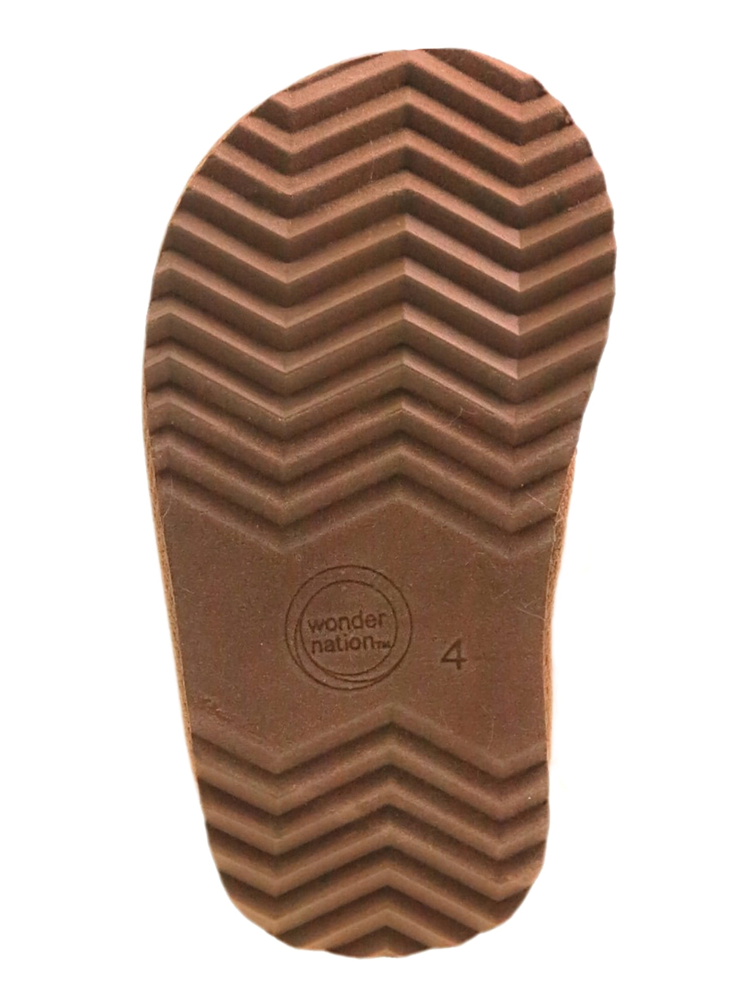 Wonder Nation Baby Girls Faux Fur Trim Slippers