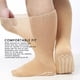 thumbnail image 3 of Calcetines Anchos Puños Pies Gordos Elásticos No Vinculantes Amarillo Terroso Hombres Mujeres, 3 of 7