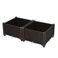 thumbnail image 4 of Ktaxon Raised Garden Bed Kit Planter Box Plastic Planting Box 2 Boxes Free Splicing for Indoor and Outdoor Use, 4 of 9