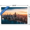 thumbnail image 3 of Cityscapes - Chicago, Illinois Wall Poster, 22.375" x 34", Framed, 3 of 3