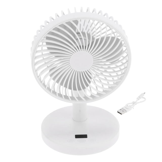 Ventilador de escritorio Mini ventilador de carga USB de viento de 4 engranajes con ventilador de escritorio de viento fuerte para interior