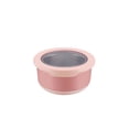 thumbnail image 2 of Cuenco De Acero Inoxidable Recipientes herméticos de acero inoxidable de 1 pieza con tapa, apilables, para preparar comidas, aptos para frigorífico y congelador (rosa, 420 ml) Rkxzt, 2 of 8