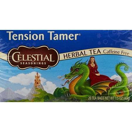 Tension Tamer Tea, 20 ct, 20 count package By Celestial (Best Tea Packaging Design)