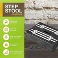 thumbnail image 3 of BodyHealt Portable Folding Riser Step Stool - Black - Exact Color, 3 of 10