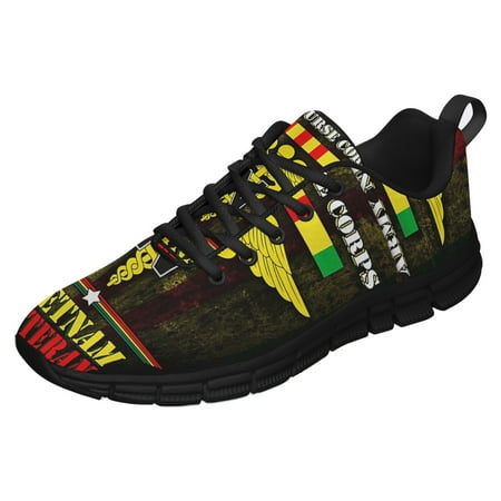 

Army Nurse Corps Vietnam Veteran Running Shoes Sneakers Mesh Black Size 10