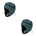 thumbnail image 1 of Naiovety EVA portero Rugby fútbol fútbol casco Rugby sombrero cabeza Protector guardia verde oscuro Verde oscuro 2piezas, 1 of 1