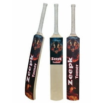 Zeepk Cricket Bat Tamer Tennis Tape Ball 5" inch Full Cane Long handle Willow 2lb Light Weight