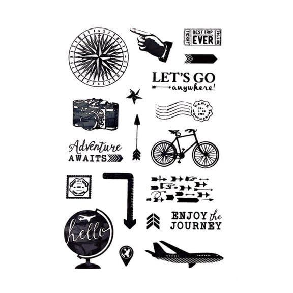 TONGMI Transparent Silicone Stamps Decorative Stencil for DIY Card Making Scrapbooking