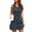 Blue, variant on ZenCart Women's Sleeveless Bodycon Denim Dress Casual V-Neck Button Down Mini Jean Dress Summer Overalls Dress with Pockets