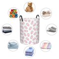 thumbnail image 4 of Sikiie Easter bunny footprint Print Round Dirty Clothes Basket, Waterproof Standing Foldable Storage Basket, for Laundry Room, Bedroom, Bathroom Storage-Medium, 4 of 6