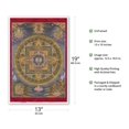 thumbnail image 2 of Buddhist Mandala - Vintage Tibetan Thangka Buddhist Painting - Tibet, 19th Century - Master Art Print (Unframed) 13in x 19in, 2 of 4