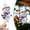 Purple, variant on 1Pcs Cute Snowman Christmas Ornaments, Acrylic Hanging Decor with Striped Knit Hat & Scarf for Xmas Tree(Dark Blue)