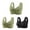 Green&Green&Black, variant on 3Pc Push Up Bras for Women Front Closure Button Down Comfort Retro Bras Wireless Full Coverage Tshirt Bras for Older Green XXXL
