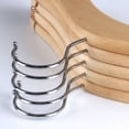 thumbnail image 2 of Percha de madera maciza sin laca para bebés, percha para recién nacidos, sin costuras, para colgar ropa de bebé, tienda de ropa para niños, ropa antideslizante, 2 of 3