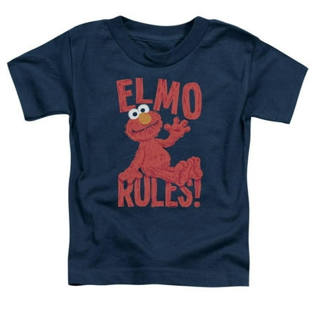 Toddler: Sesame Street- Elmo Rules Apparel Baby T-Shirt - Blue