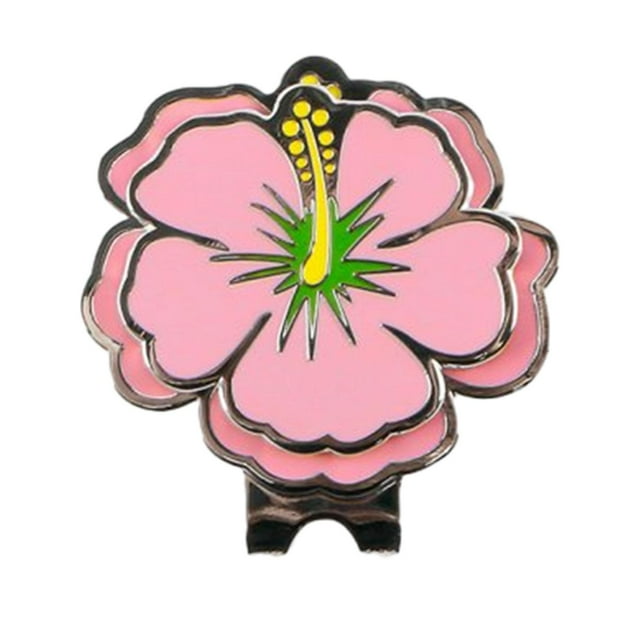 Marcador de pelota de golf de flores Profesionales para principiantes Regalos de golf para hombres Mujeres Rosa