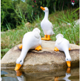 thumbnail image 3 of Decoración de paisaje Decoración Patio Balcón Exterior Simulación Animal Pato Rociado de agua Pato Paisaje acuático Decoración divertida, 3 of 5