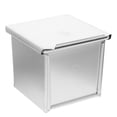 thumbnail image 4 of 1 Pc Square Aluminum Alloy Loaf Pan Non Stick Bread Baking Mold Toast Making Mold (Silver), 4 of 7