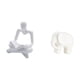 thumbnail image 5 of Figura de pensador abstracto,Estatua de pensador abstracto,decoración para el hogar,Figura humana decorativa para oficina,coleccionable,Figura de elefante,Estatua de elefante,figura decorativa, 5 of 8