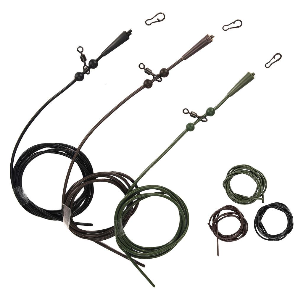 Youthyao 6PCS Helicopter Hair Rigs Leader Tied Carp Fishing Rigs Outdoor Fishing Accessory Pre Rigged Tube