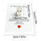 thumbnail image 3 of Bonita Tarjeta de Bolsillo de Resina con Forma de Perrito Pequeño, Tarjeta de Regalo Decorativa., 3 of 6