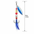 thumbnail image 3 of Bass Fishing Lure Spinnerbait Fishing Lures 2.3 Inch 0.12 Oz Yellow with Treble Fishing Hooks for Freshwater and Saltwater Fishing Lures for Bass 1 Pack, 3 of 6