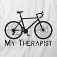 thumbnail image 2 of My Therapist Bicycle T-Shirt | Cool Cycling White Tee Gift, 2 of 5