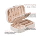 thumbnail image 4 of Caja de almacenamiento de joyas de cuero PU caja organizadora de anillos y collares (oro rosa) Ndcxsfigh Nuevos Originales, 4 of 7