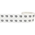 thumbnail image 2 of Circle Dot Number 19 Stickers, 0.5 Inch Round, 1000 Labels on a Roll, 2 of 2