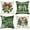 Green Christmas, variant on Merry Christmas Tree Decorative Throw Pillow Covers 18x18 Set of 4, Xmas Joy Holly Berry Snowflakes Green Outdoor Pillowcase, Let It Snow Winter Holiday Farmhouse Cushion Case Home Decor