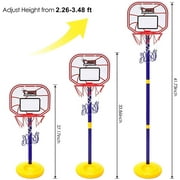 CYFIE Toddler Easy Score Basketball Hoop Stand Toys, Adjustable Height 2.26-3.48 ft,Kids Gift,Deal on Sale Clearance