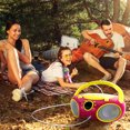 thumbnail image 5 of SingingWood NP030AB-YP Portable Karaoke System, Portable CD Player Boombox with Bluetooth for Home AM FM Stereo Radio, Headphone Jack, Portable Karaoke Supported AC or Battery Powered - Pink, 5 of 7