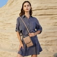 thumbnail image 3 of Bandolera BOSTANTEN de piel vegana para mujer, color marrón camel, 3 of 9