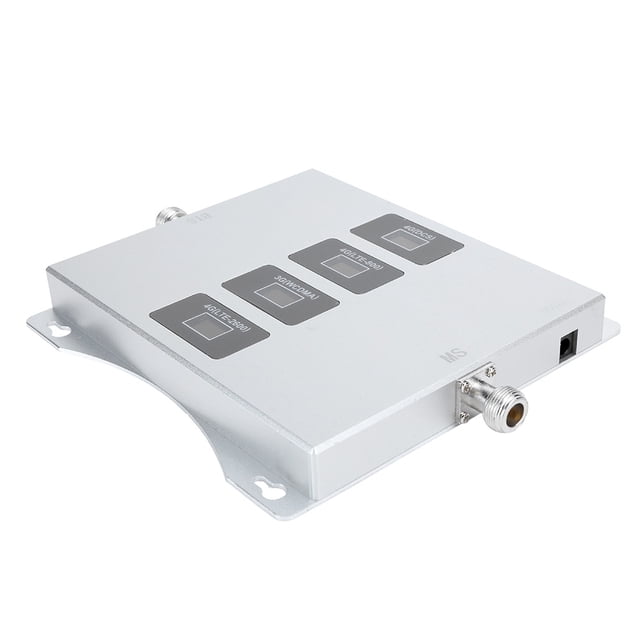 Amplificador de señal de teléfono móvil de 4 bandas para oficina en casa LTE800/1800/2100/2600 MHz, enchufe de EE. UU. de 100 a 240 V