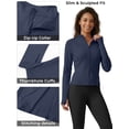 thumbnail image 5 of Rosvigor Women’s UPF 50+ Lightweight Athletic Jacket – Full Zip Sun Protection Long Sleeve Hiking Shirt with Thumb Holes, 5 of 8