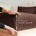 thumbnail image 3 of Full Size Sheet Set - Breathable Cooling Sheets - Hotel Luxury Bed Sheets - Extra Soft - Deep Pockets - Easy Fit - 4 Piece Set - Wrinkle Free - Comf, 3 of 5