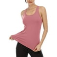 thumbnail image 3 of Attraco Women Workout Tank Top Mesh Criss Cross Open Back Athletic Yoga Shirt, 3 of 6