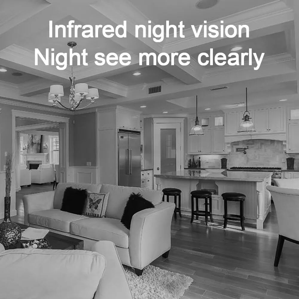 Mini Hidden Camera, Spy Camera, 1080P WiFi Wireless Miniguard Cam, AI Motion Detection,Real-Time View Night Vision Nanny Cam for Baby, Pets