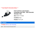 thumbnail image 2 of Front Left Door Lock Actuator - Compatible with 2000 - 2002 Chevy Silverado 1500 2001, 2 of 2