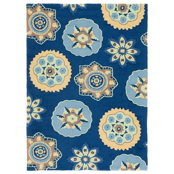 SAFAVIEH Four Seasons Xavior Floral Area Rug, Navy, 8' x 10'