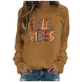 thumbnail image 2 of Funny Thanksgiving Sweatshirts for Women Plus Sizes,Christmas Sweatshirt for Women Long Sleeve Crew Neck Sweatshirt,Winter Fall Leopard Letter Print Workout Tops, 2 of 5