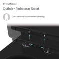 thumbnail image 5 of Concorde One Piece Square Toilet Dual Flush in Glossy Black 1.1/1.6 gpf, 5 of 13