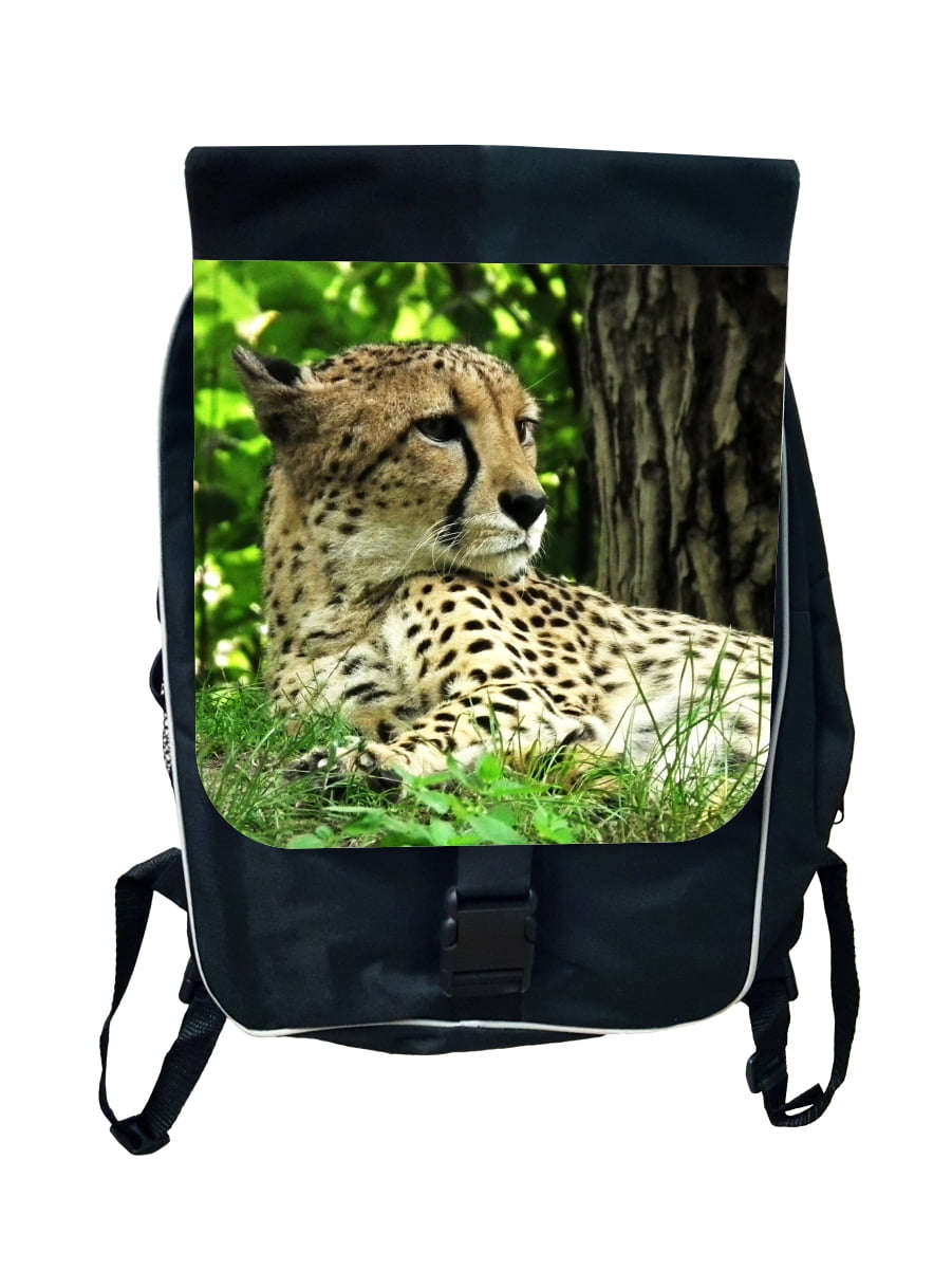 Boys Backpack Animals Cheetah Jaguar Large School Backpack