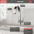 thumbnail image 5 of Delta Pivotal Single Handle Pull Down Kitchen Faucet, Arctic Stainless, 5 of 7